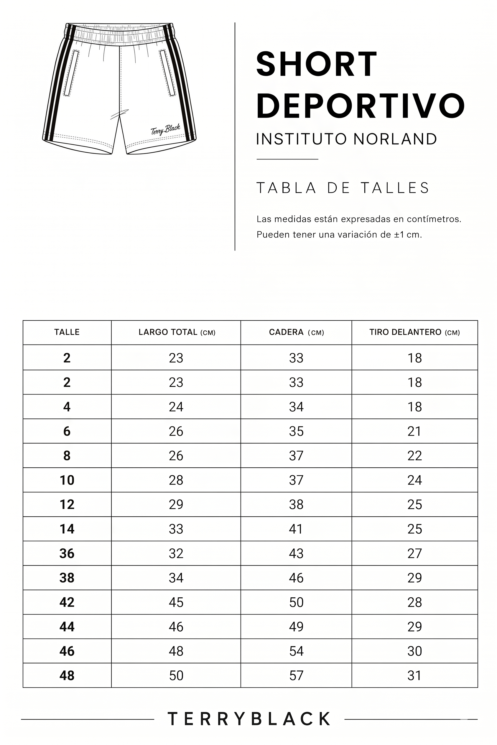 short deportivo norland